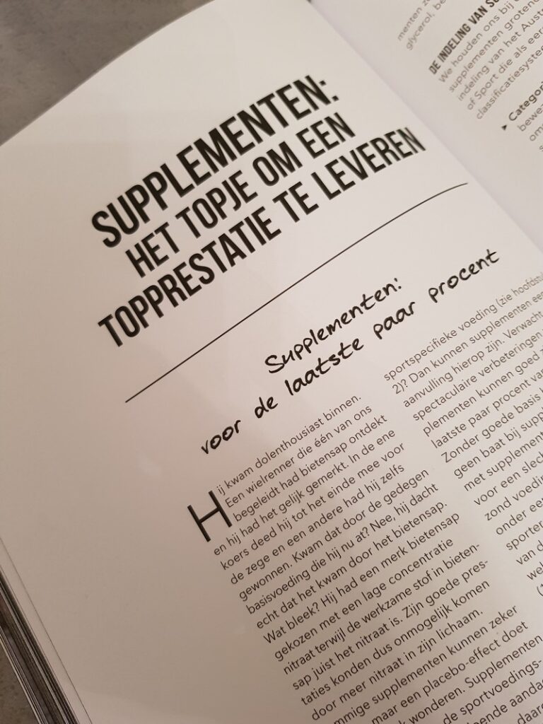 Op deze foto zie je Deel 3: Supplementen: het topje om een topprestatie te leveren uit het boek Eet als een Atleet