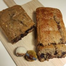 Bananen brood met pure chocolade en Walnoten
