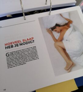 afbeelding over slaap in het boek FIT methode