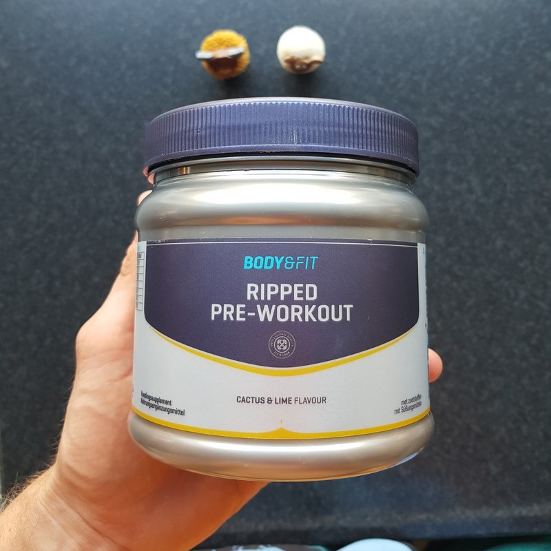 Op deze foto zie je de Ripped Pre-Workout van Body&Fit