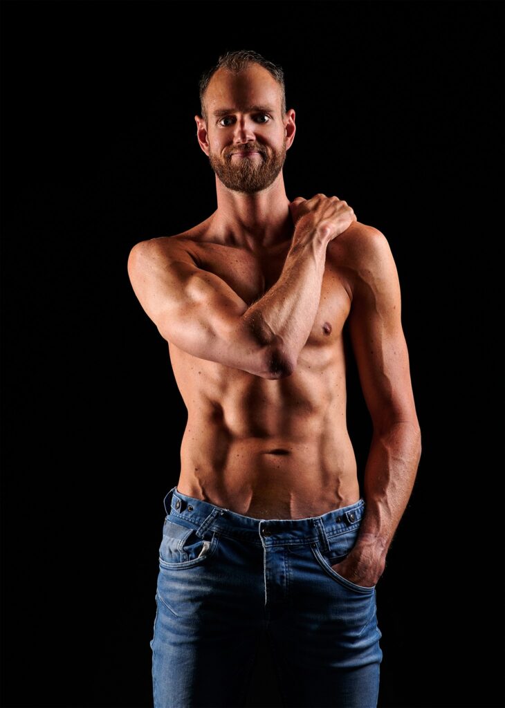 Op deze foto zie je het resultaat van mijn Fitness fotoshoot