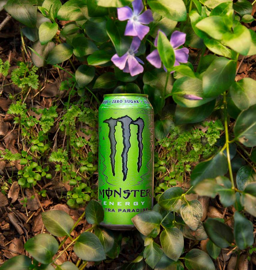 Op deze foto zie je de smaak Monster Energy Paradise