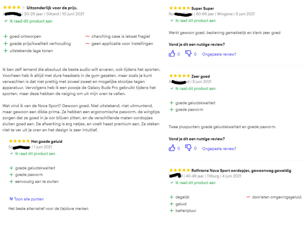 Op deze foto zie je Rolfstone Nova Sport ervaringen