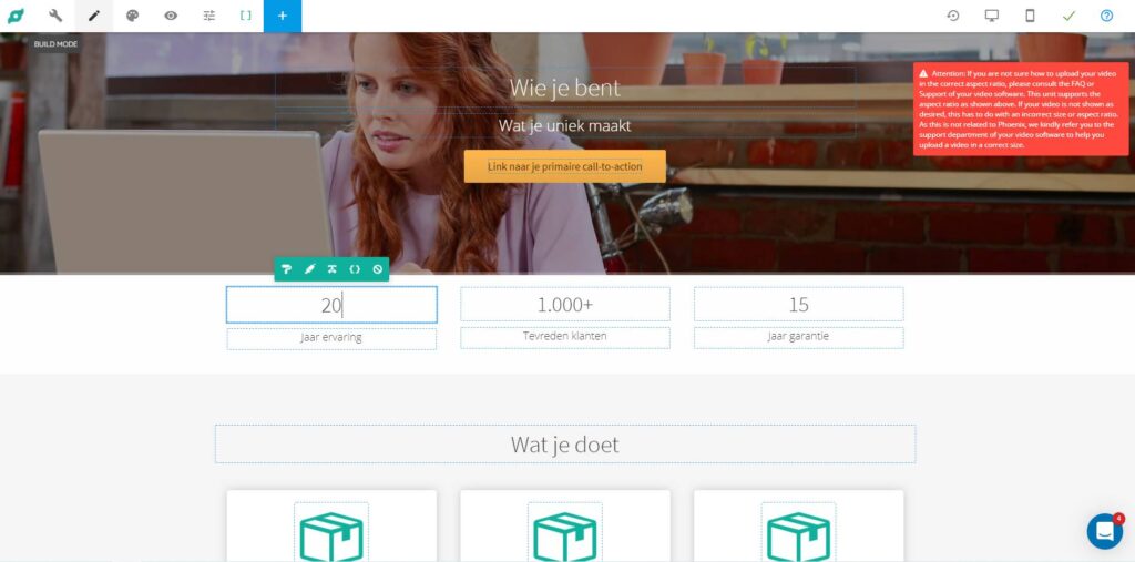 Op deze foto zie je een phoenix website in vergelijking met phoenix website of wordpress