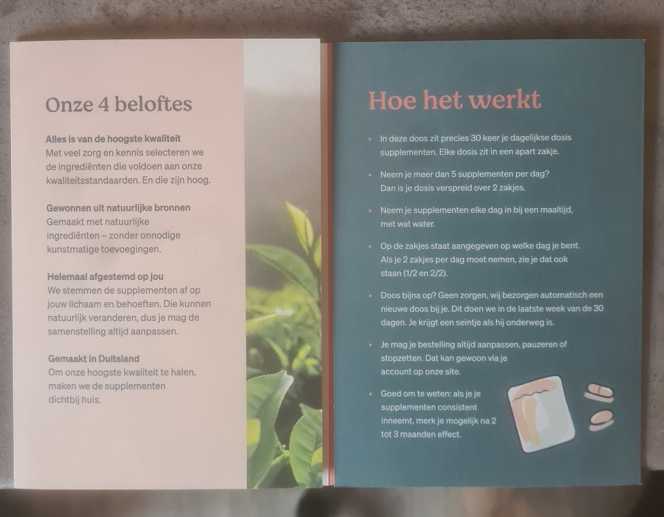 Op deze foto zie je een Atida Pure handleiding