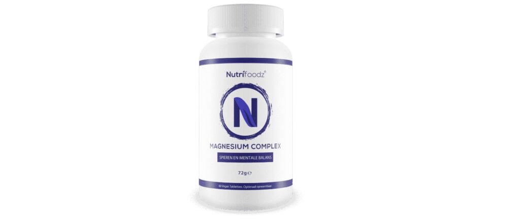 Op deze foto zie je Nutrifoodz Magnesium van Nutrifoodz
