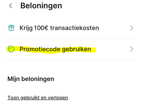 Op deze foto staat uitleg voor de Finst 5000 euro gratis handelen met finst promotiecode
