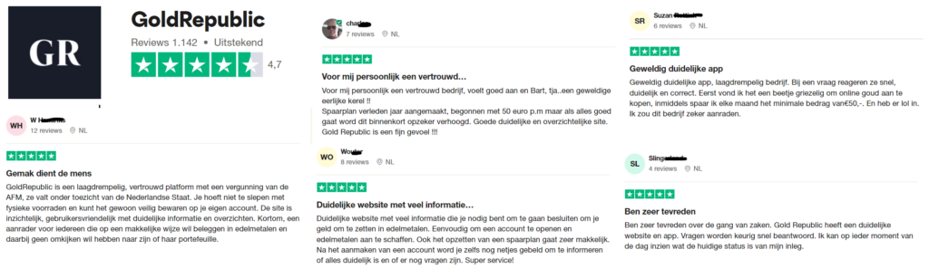 Op deze foto zie je het GoldRepublic ervaringen in vergelijking met Holland Gold vs GoldRepublic