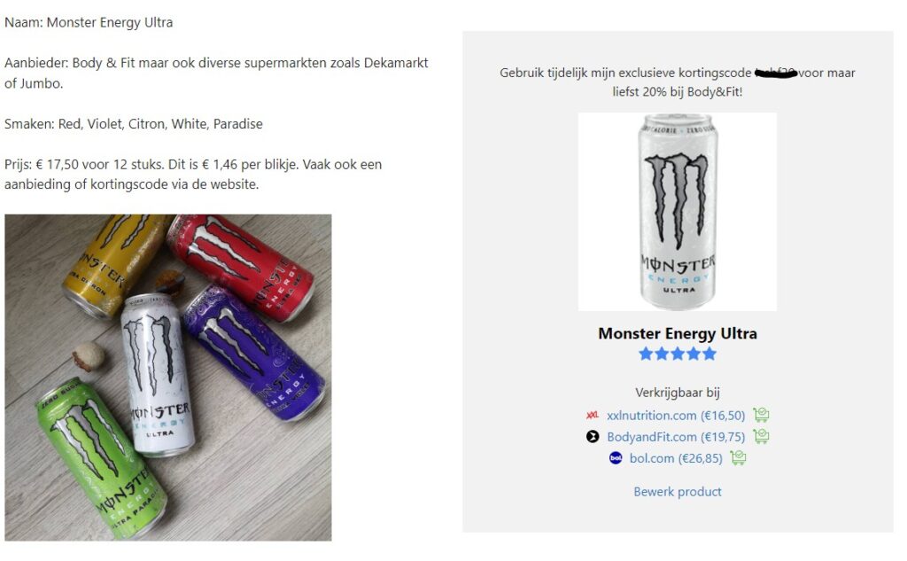 Op deze foto zie je de Affiliate Held Plugin van affiliate held