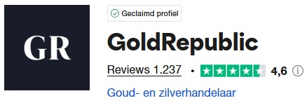Op deze foto zie je het GoldRepublic logo in vergelijking met Holland Gold vs GoldRepublic