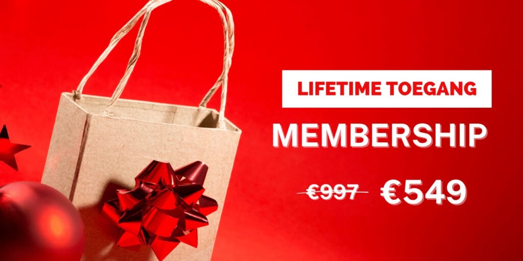 Op deze foto zie je de Become Financially Free Membership Black Friday Actie