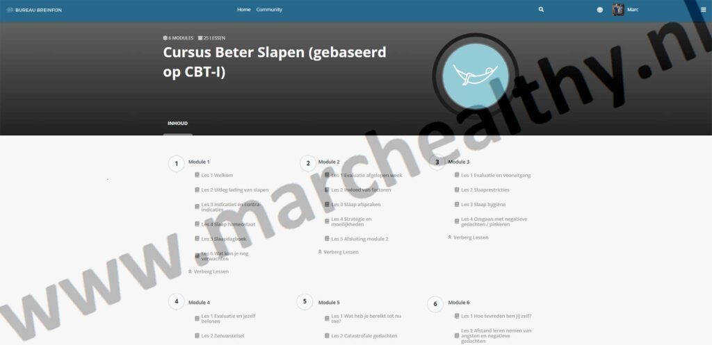 Op deze foto zie je de cursus beter slapen van Rosalie Van Gils van Bureau Breinfijn