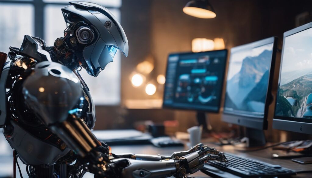 Op deze foto zie je een ai robot