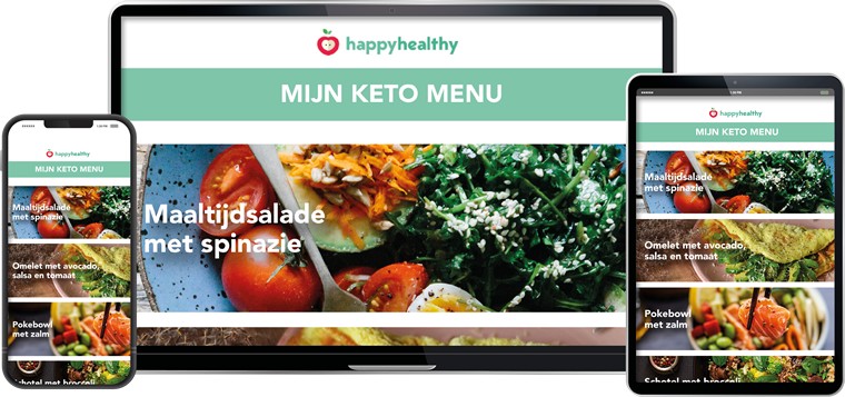 Op deze foto zie je Mijn Keto Menu van Oscar Helm van HappyHealthy