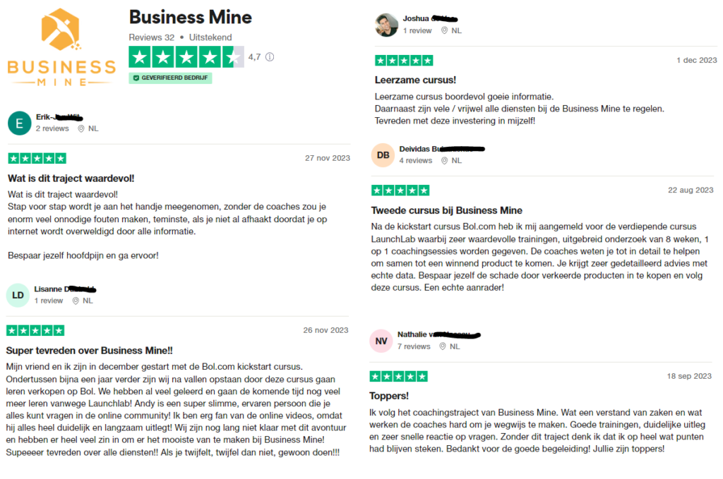 Op deze foto zie je Op deze foto zie je de Gratis Bol.com Kickstart Cursus ervaringen