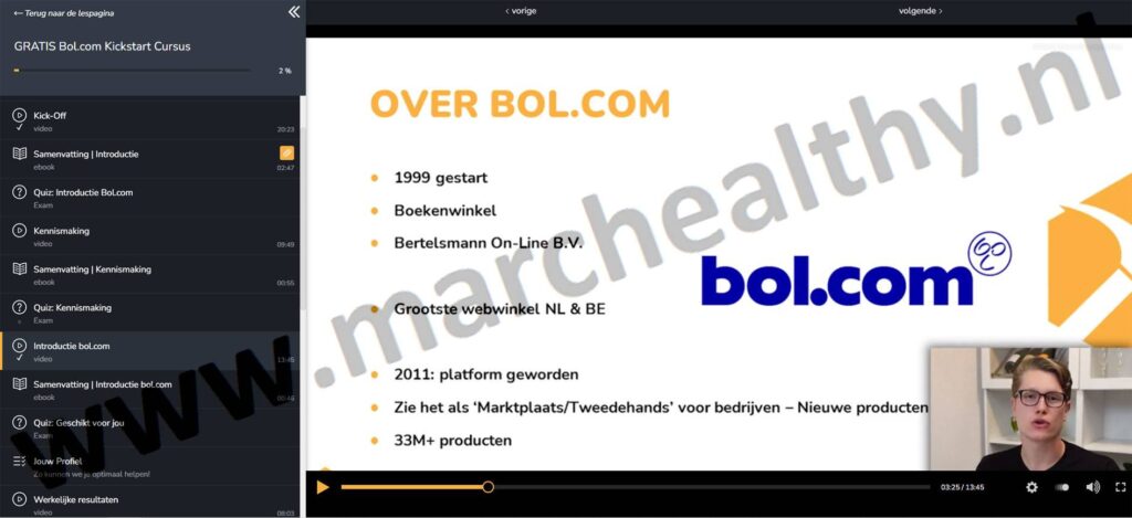 Op deze foto zie je de Gratis Bol.com Kickstart van Andy de Wit van Business Mine