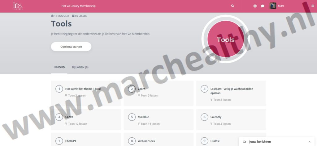 van het VA Library Membership (iris treffers)