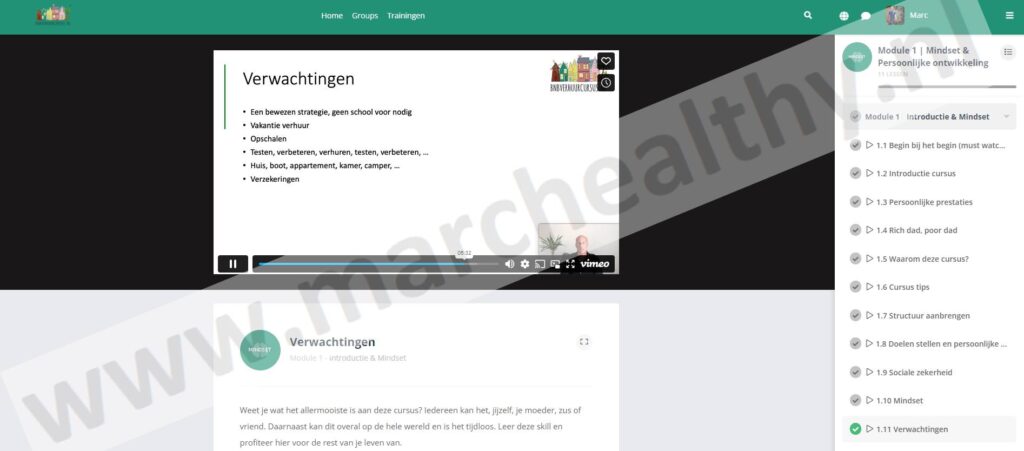 Op deze foto zie je Module 1: IJzersterke Mindset en Persoonlijke Ontwikkeling van de BNBverhuurcursus (Nikki Koppedraaijer en Priscilla Jansma )