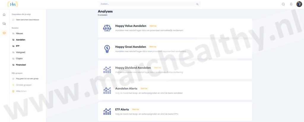 Op deze foto zie je de Happy Investors cursus