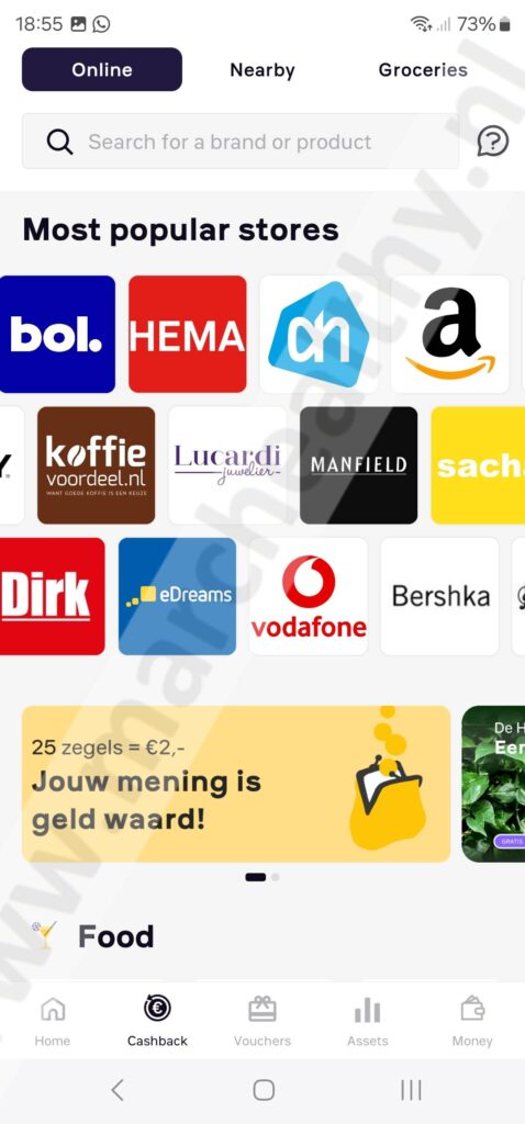 Op deze foto zie je de Woolsocks app