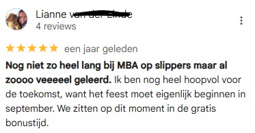 Op deze foto zie je het ervaringen van Lifestyle Of Business (John Slabbekoorn en Jeanet Wolf)
