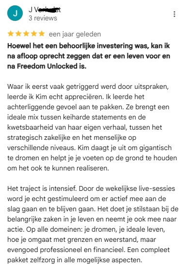 Op deze foto zie je Money Unlimited ervaringen