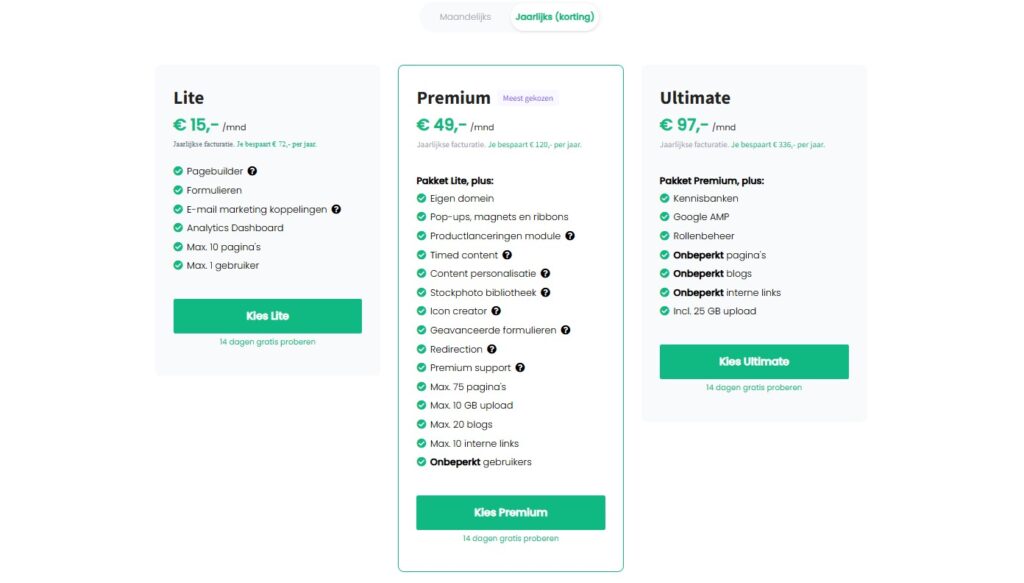 Op deze foto zie je de phoenix website prijzen