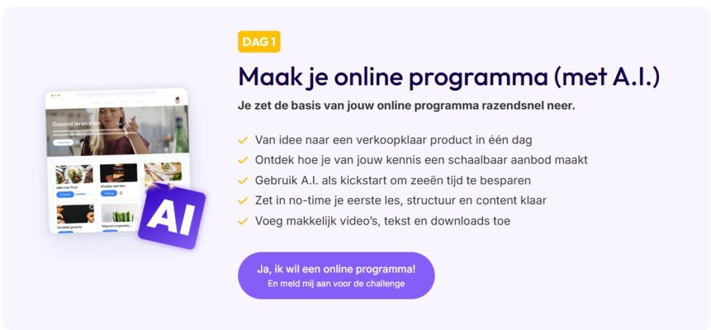 Op deze foto zie je dag 1 van de Huddle ai Challenge