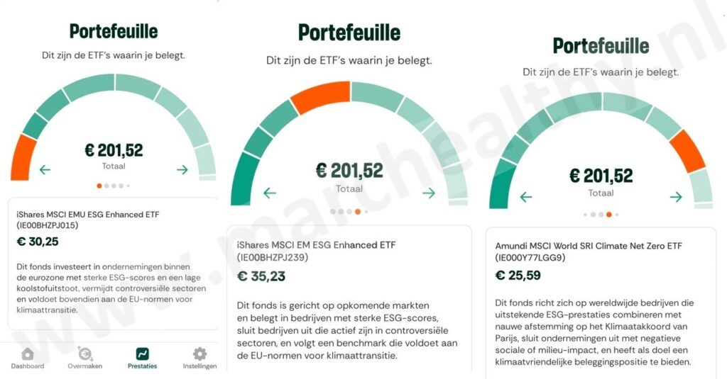 Op deze foto zie je Uptomore waar je kunt beleggen in ETF's